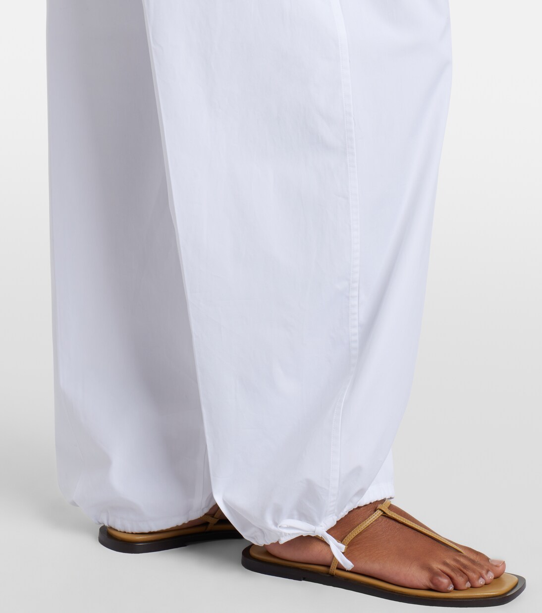 Cotton poplin wide-leg pants | Toteme