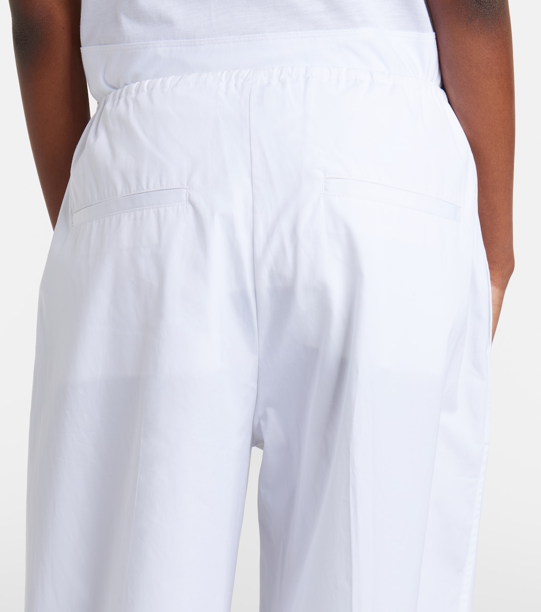 Cotton poplin wide-leg pants | Toteme