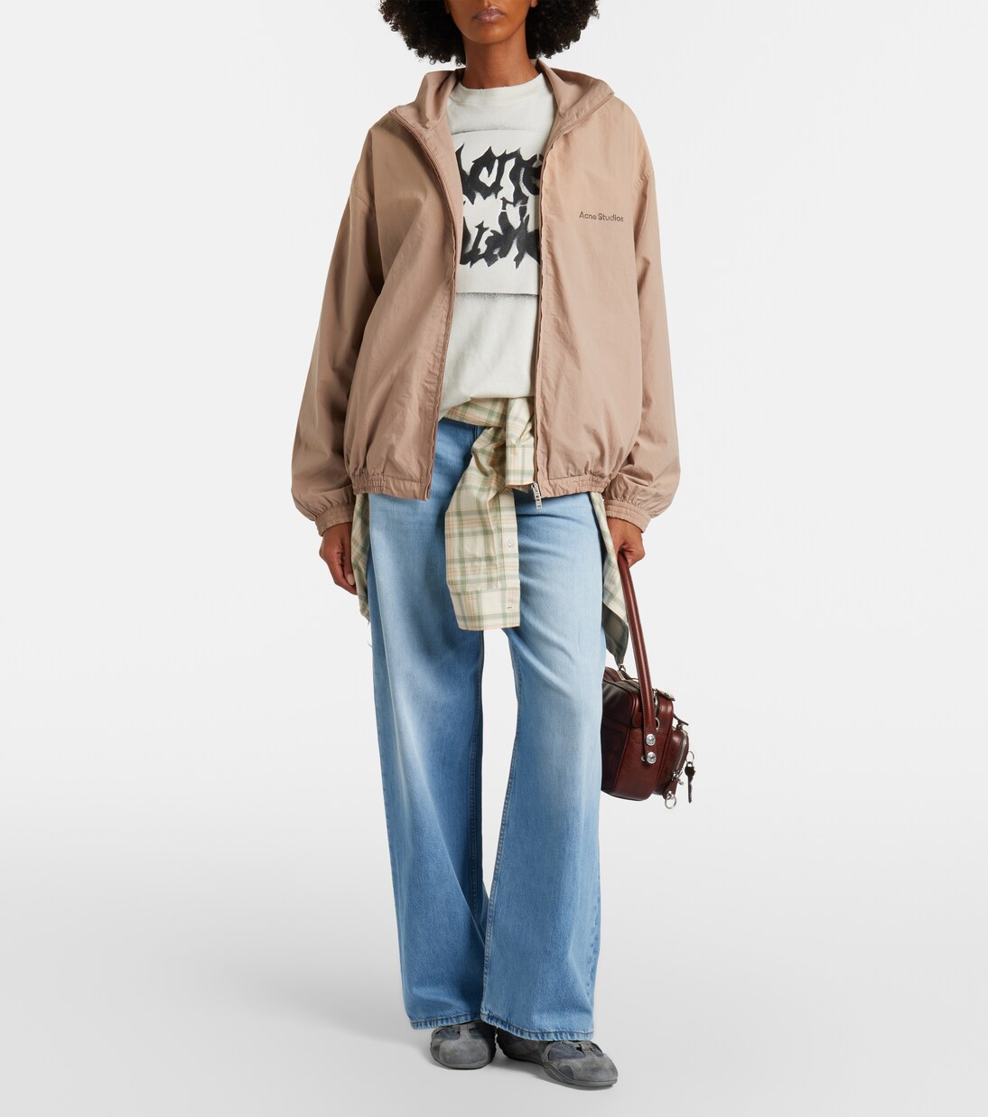 Logo cotton poplin jacket | Acne Studios