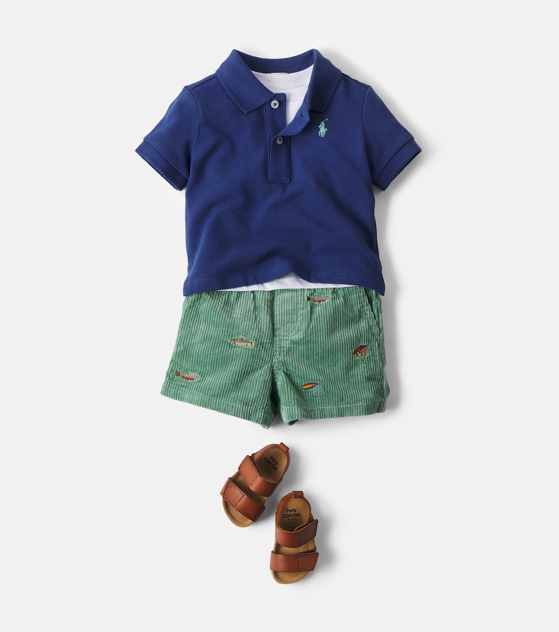 Baby Set aus Polohemd und Shorts aus Baumwolle | Polo Ralph Lauren Kids