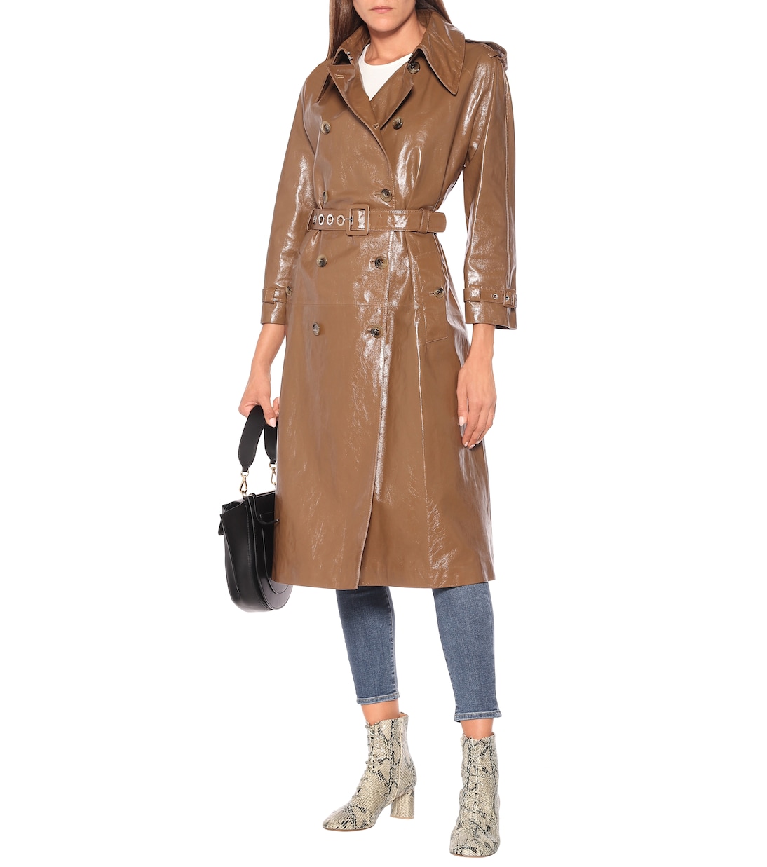 Agata snake-print leather ankle boots | LOQ