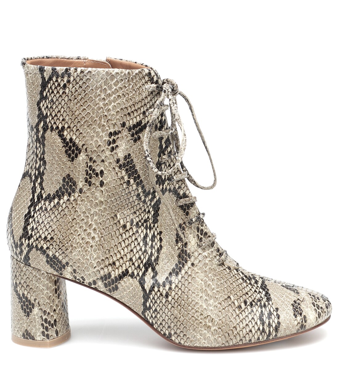 Agata snake-print leather ankle boots | LOQ