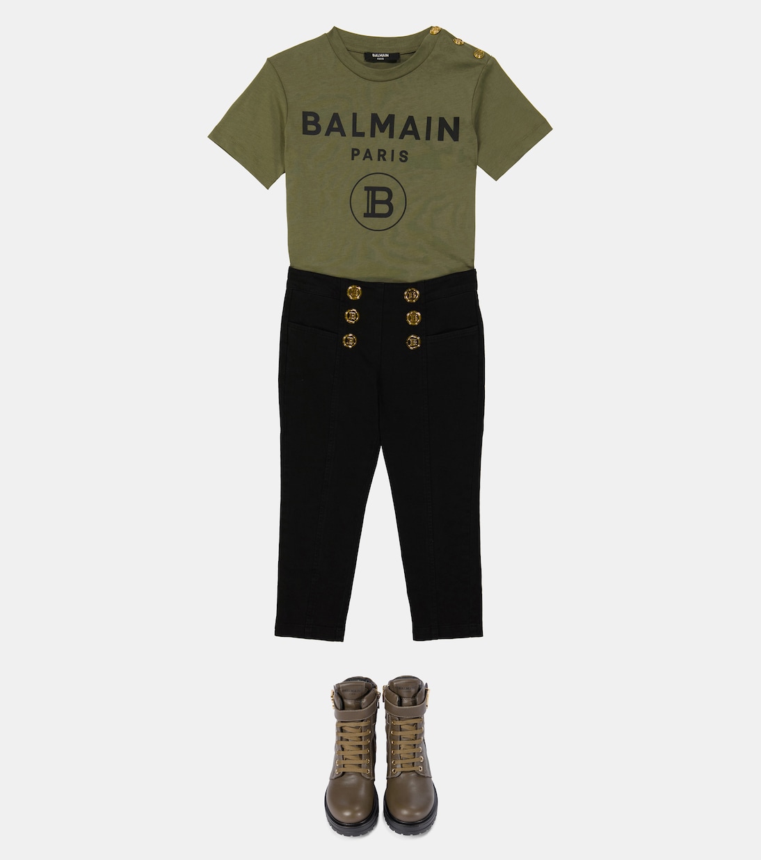 Cotton-blend pants | Balmain Kids