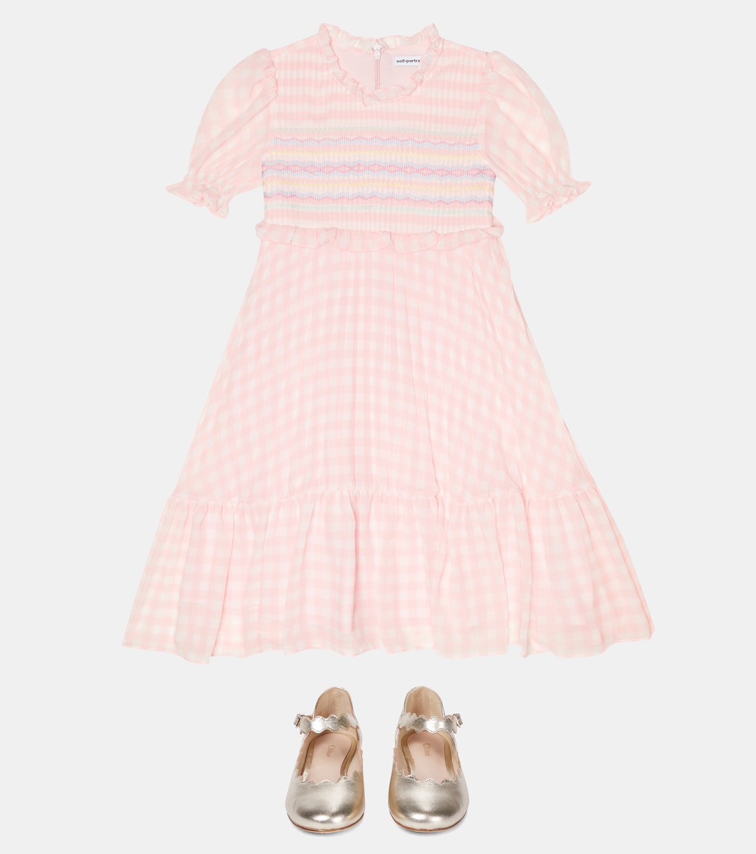 Robe à carreaux | Self-Portrait Kids