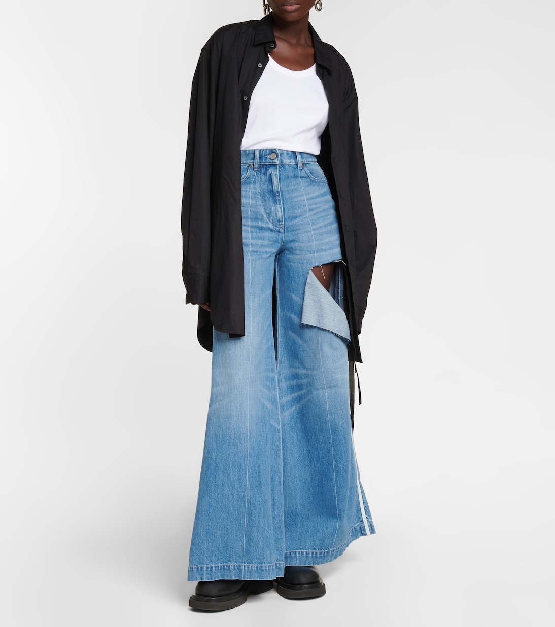 High-Rise Wide-Leg Jeans | Peter Do