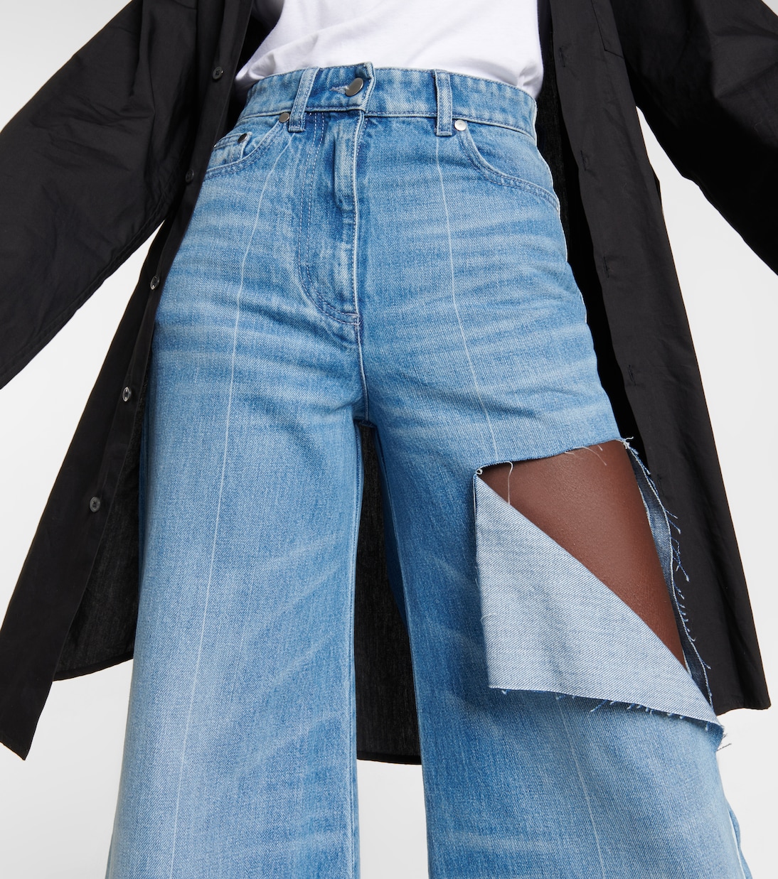 High-Rise Wide-Leg Jeans | Peter Do