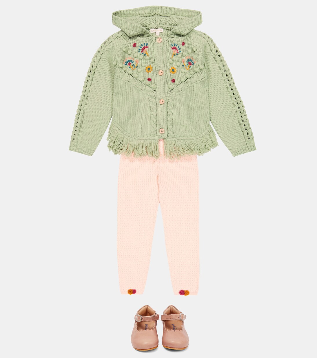 Clara embroidered hooded cardigan | Louise Misha