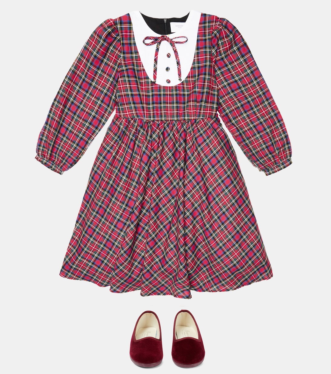 Robe en coton à carreaux | Paade Mode