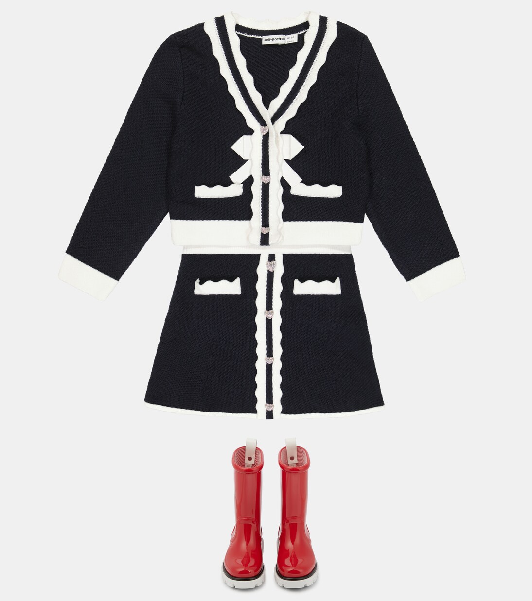 Cotton and wool skirt | Self-Portrait Kids