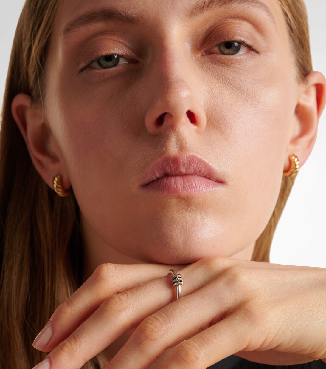 Anillo Sirius de oro de 18 ct y plata de ley con diamantes | Spinelli Kilcollin