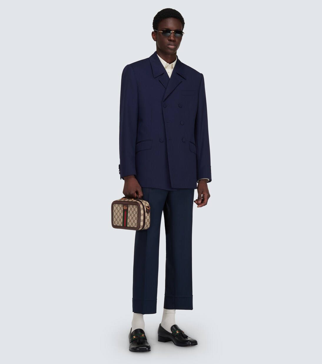 Ophidia Small canvas shoulder bag | Gucci