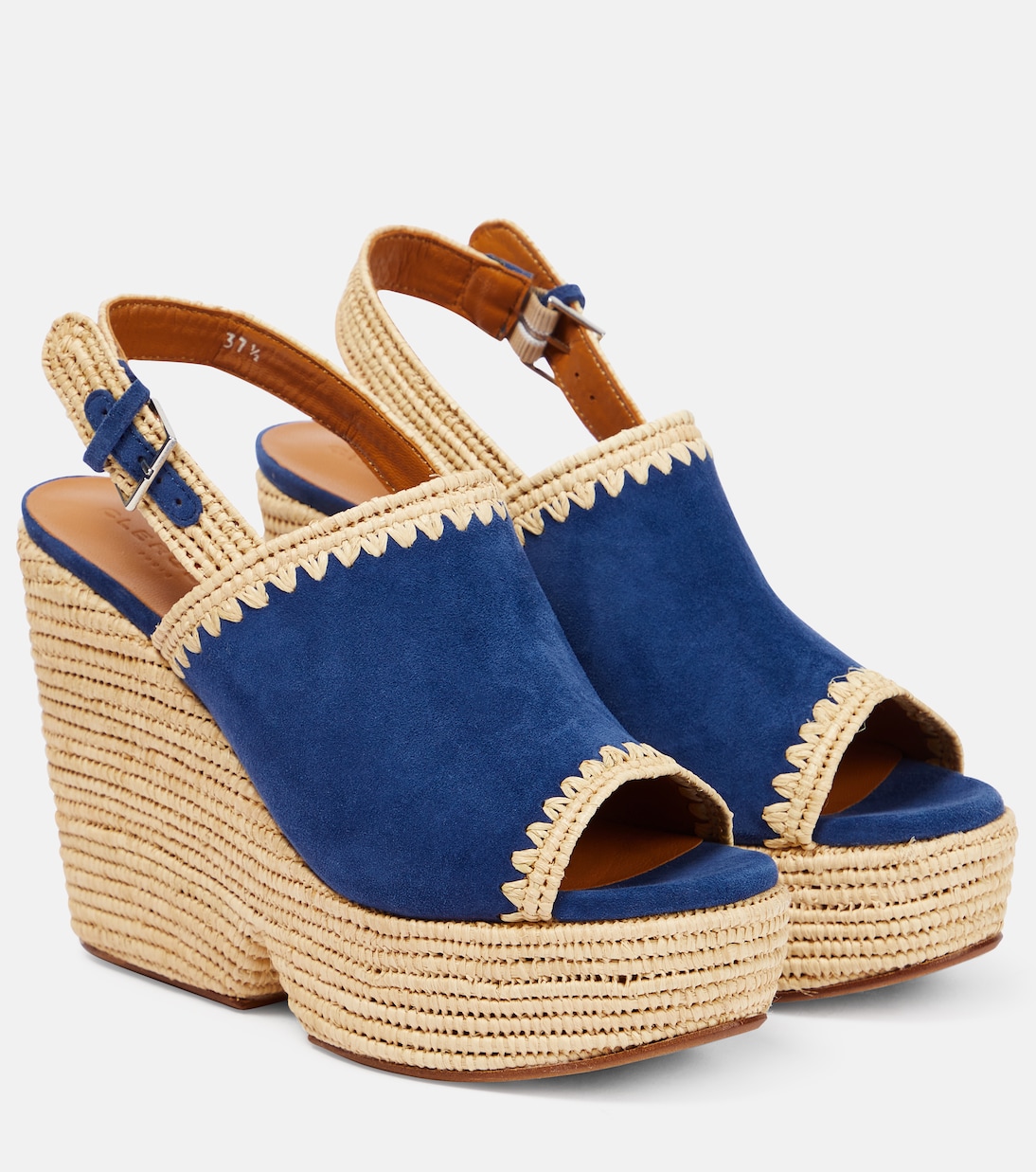 Wedge-Sandalen Damya aus Veloursleder | Clergerie