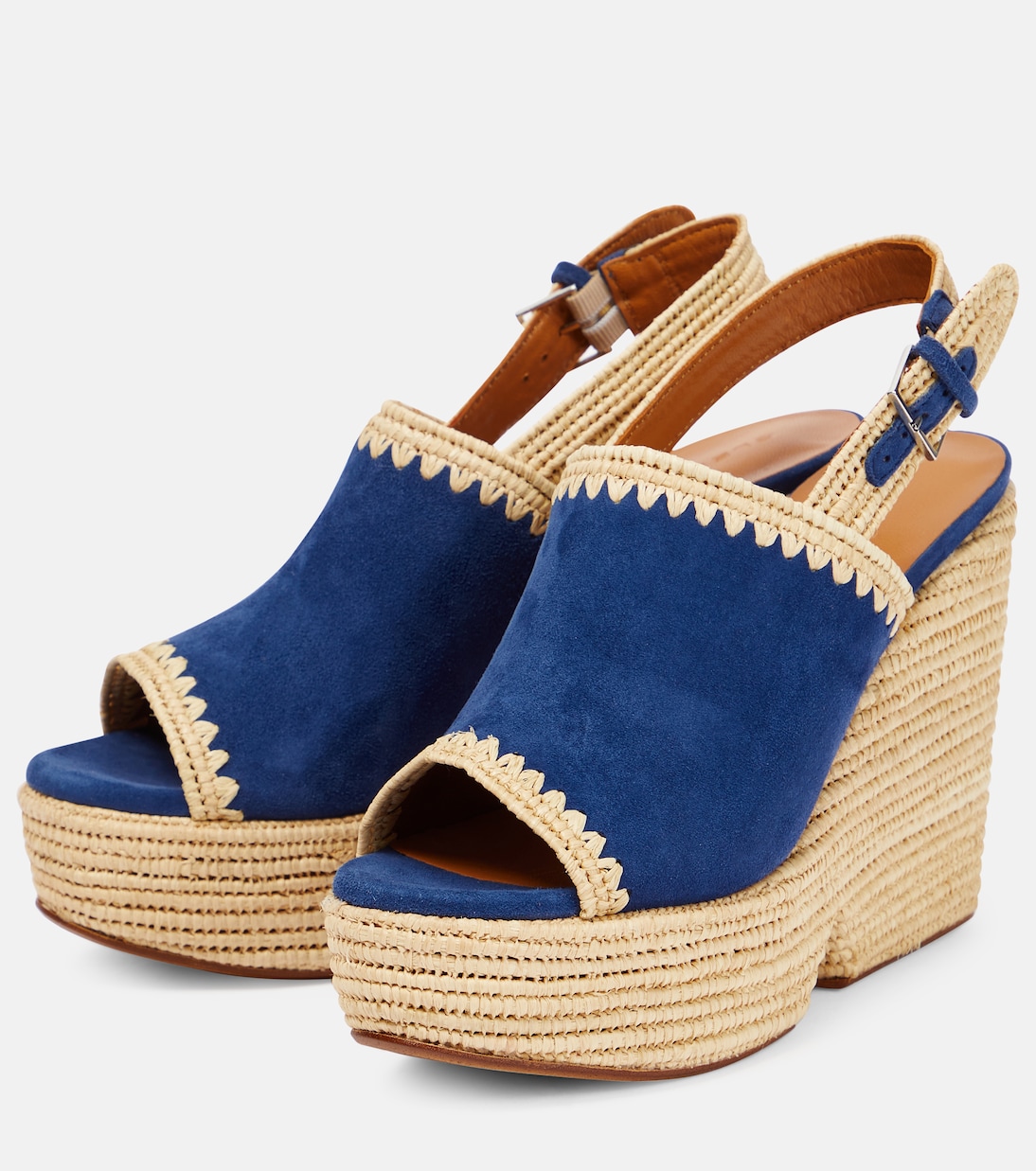 Wedge-Sandalen Damya aus Veloursleder | Clergerie