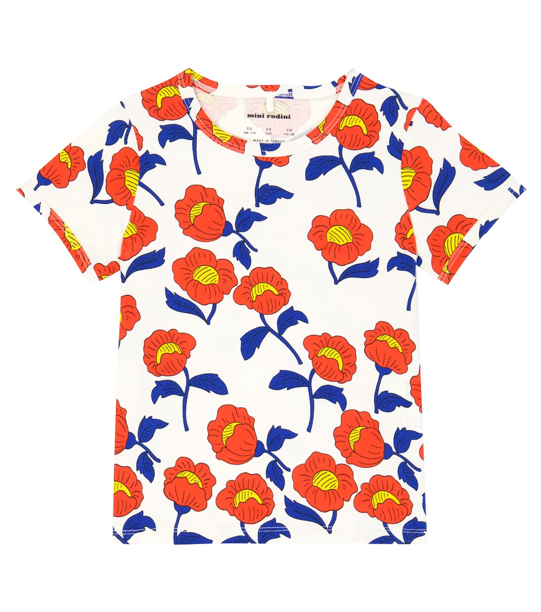 Flowers cotton jersey T-shirt | Mini Rodini