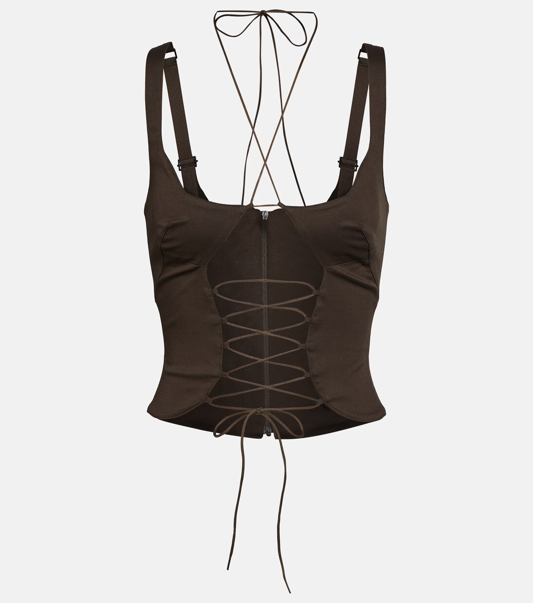 Bustier-Top aus einem Baumwollgemisch | KNWLS