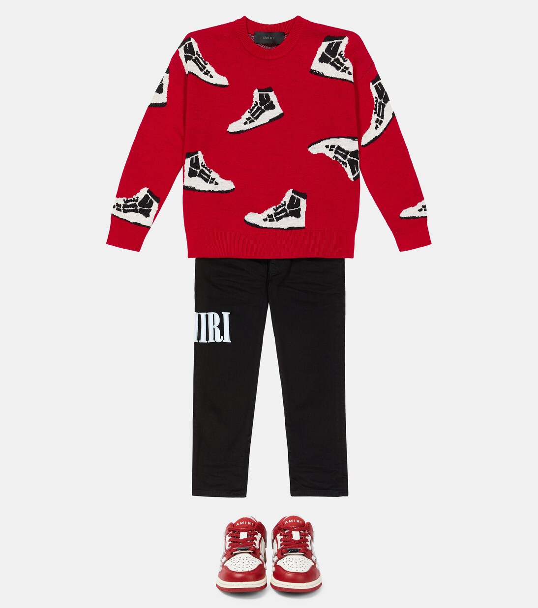 Skel Top wool sweater | Amiri Kids