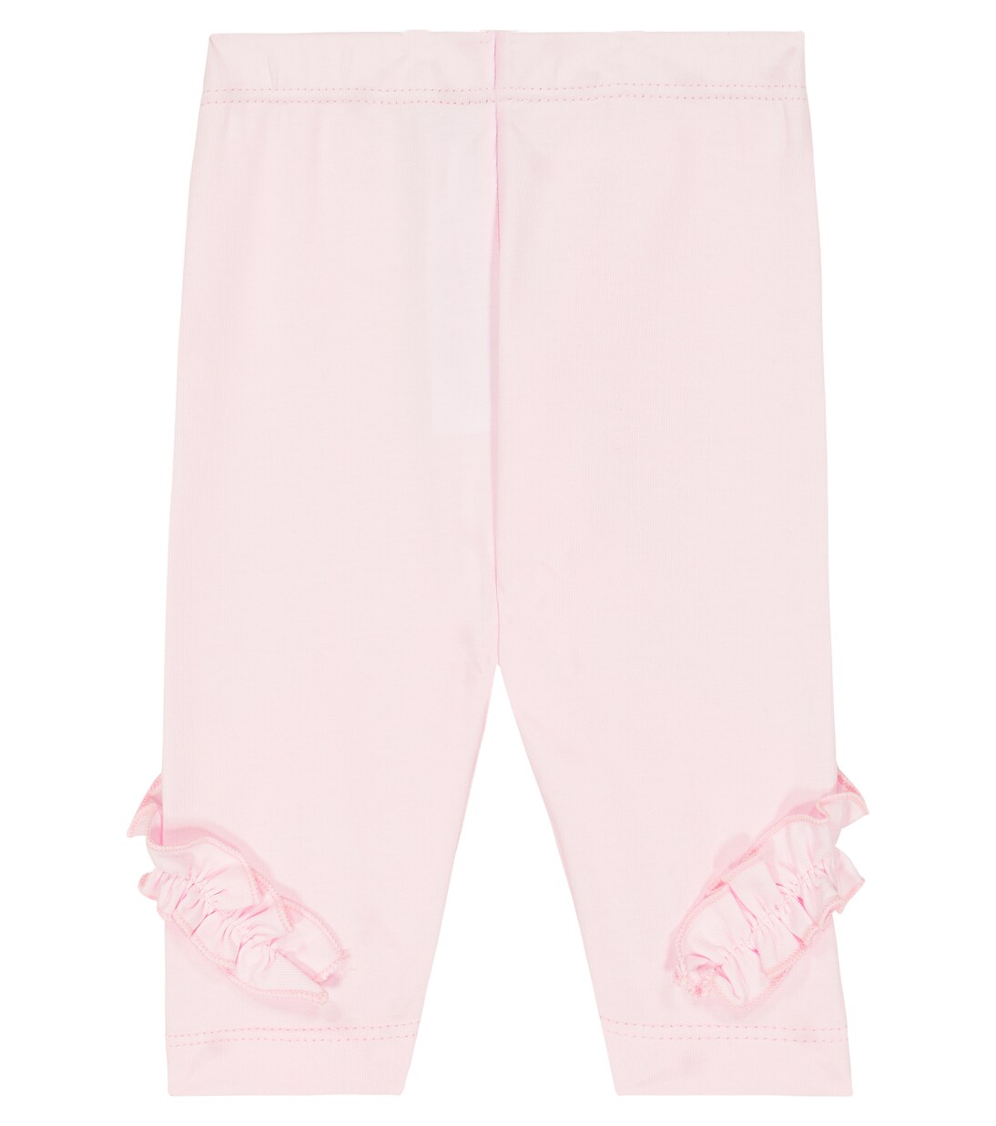 Baby ruffle-trimmed cotton-blend leggings | Monnalisa