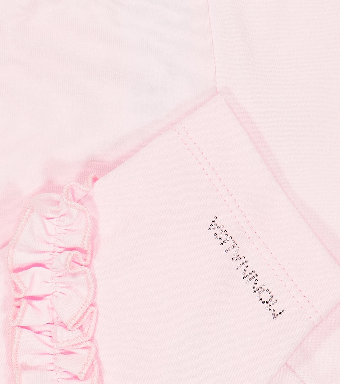 Baby ruffle-trimmed cotton-blend leggings | Monnalisa