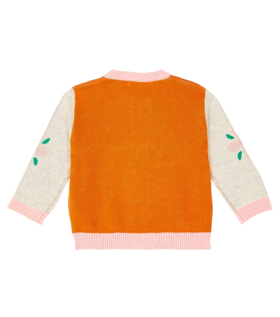 Baby - Cardigan Tiny Flowers in cotone e lana | Tinycottons