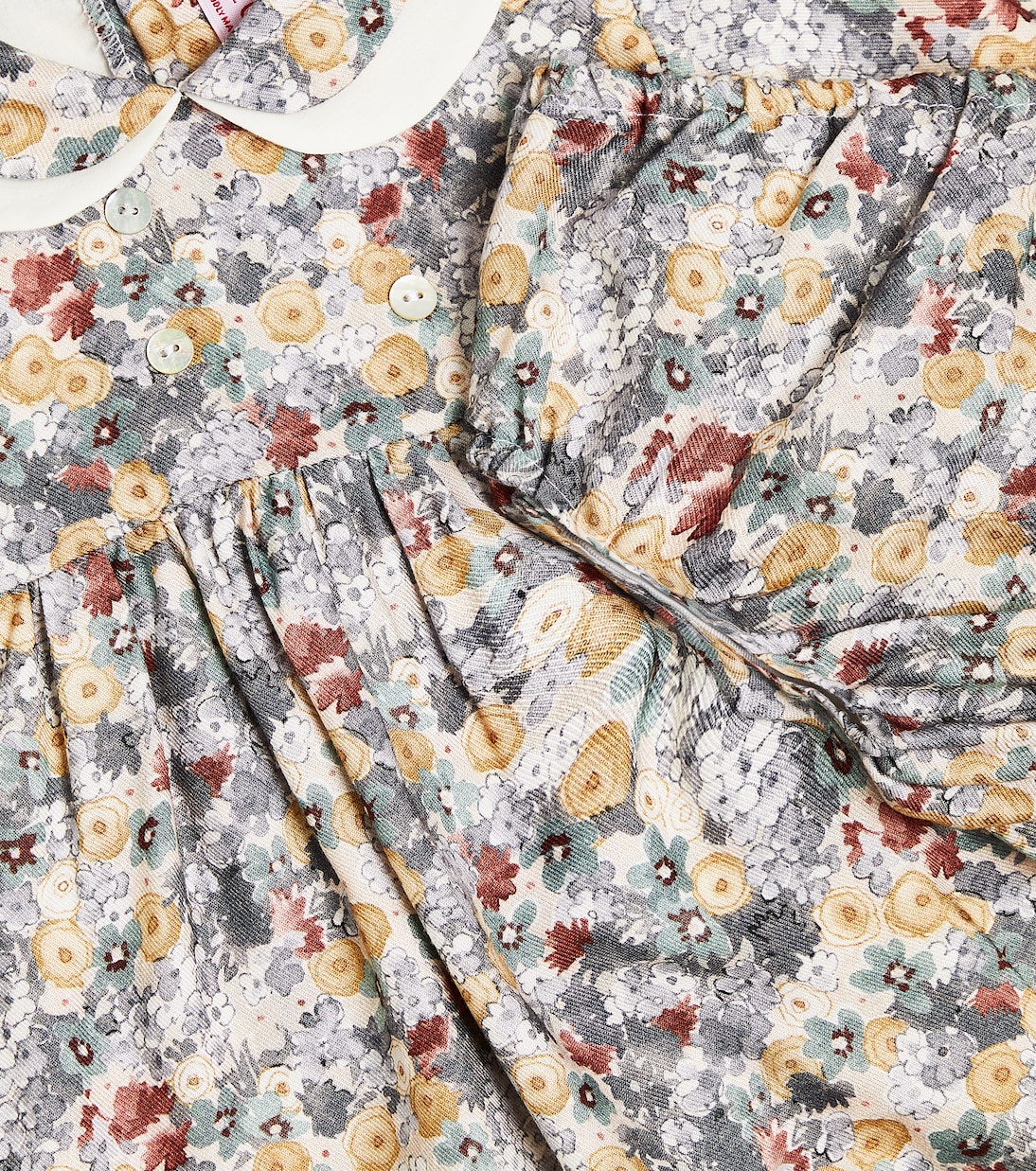 婴幼儿 — Laria花卉连衣裙与灯笼裤套装 | La Coqueta