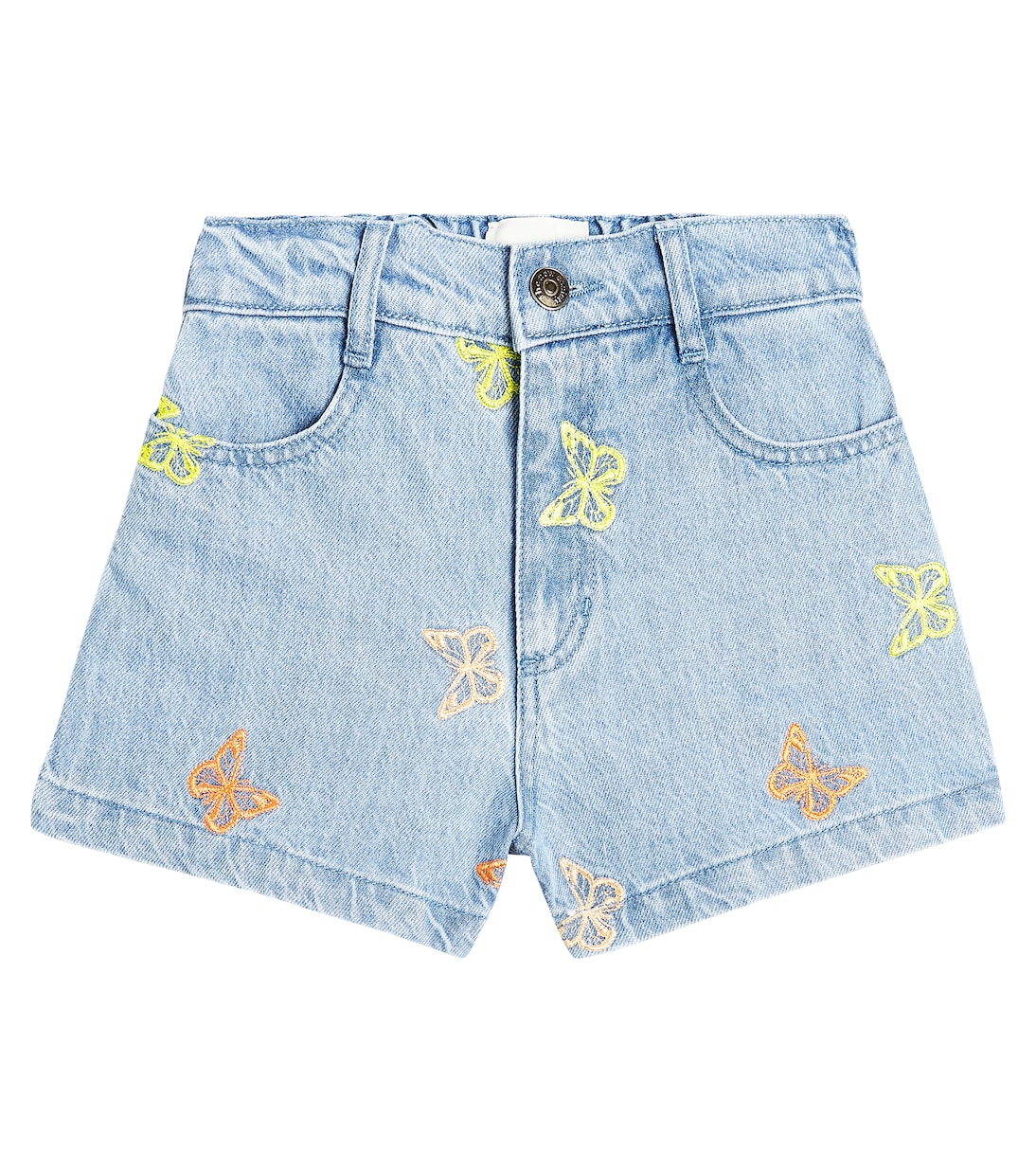 Burbank embroidered denim shorts | The New Society