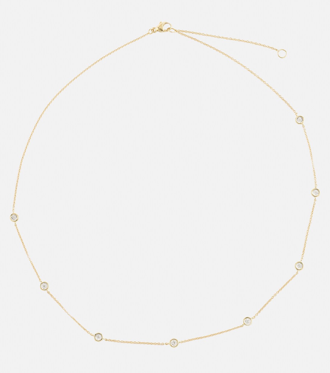 Diamonds By The Dozen 10kt gold necklace with diamonds | Stone and Strand