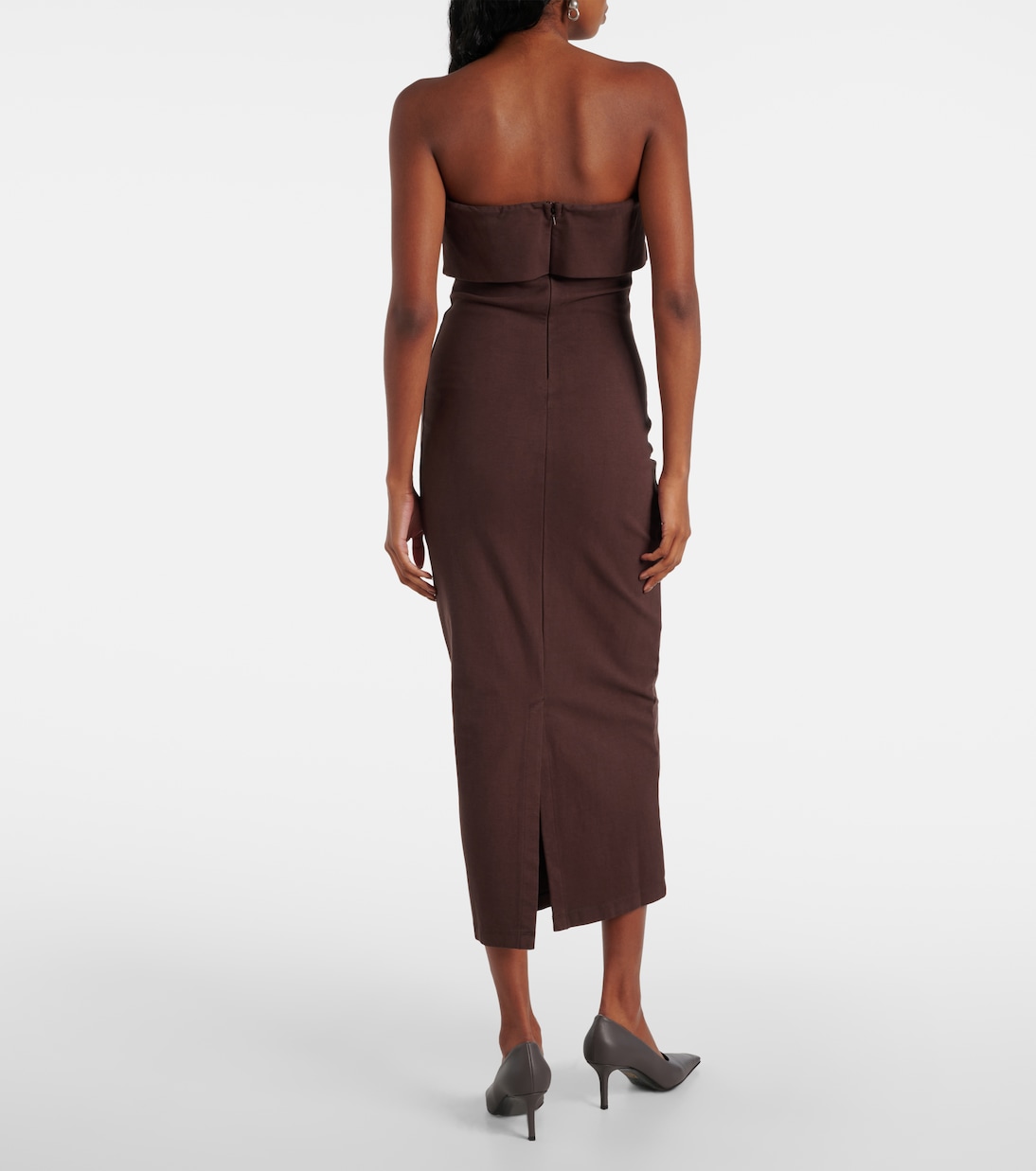 Midikleid Lap aus einem Baumwollgemisch | Entire Studios