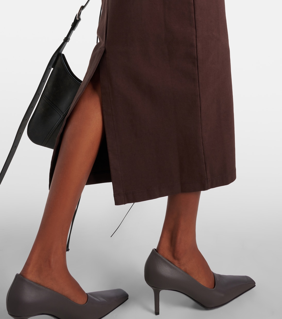 Midikleid Lap aus einem Baumwollgemisch | Entire Studios