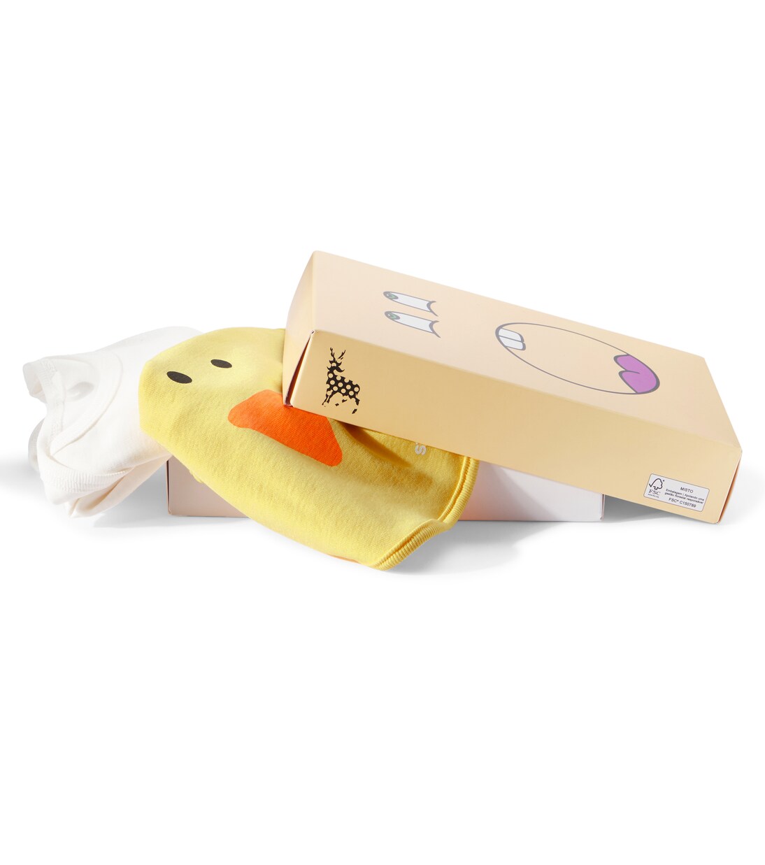 Baby cotton jersey onesie and bib set | Stella McCartney Kids