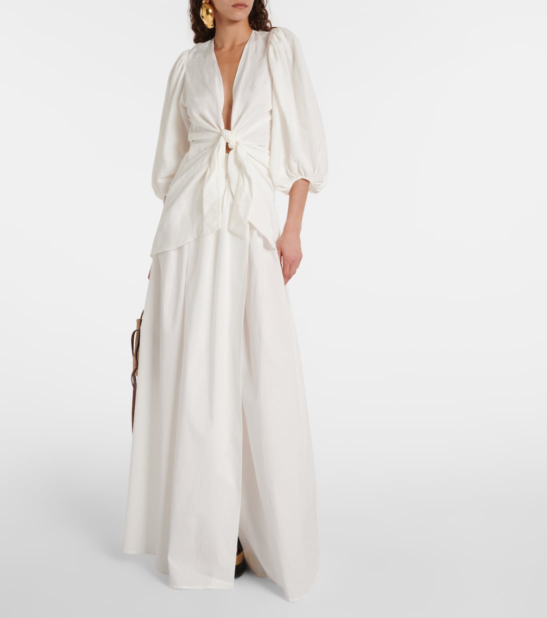 Bluse aus einem Leinengemisch | Adriana Degreas