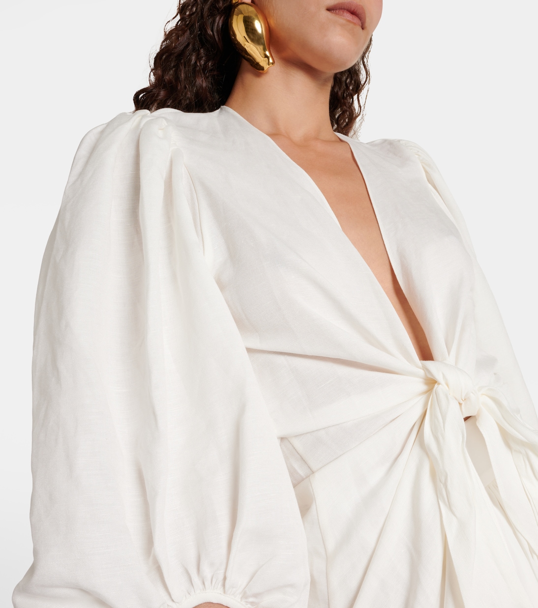 Bluse aus einem Leinengemisch | Adriana Degreas