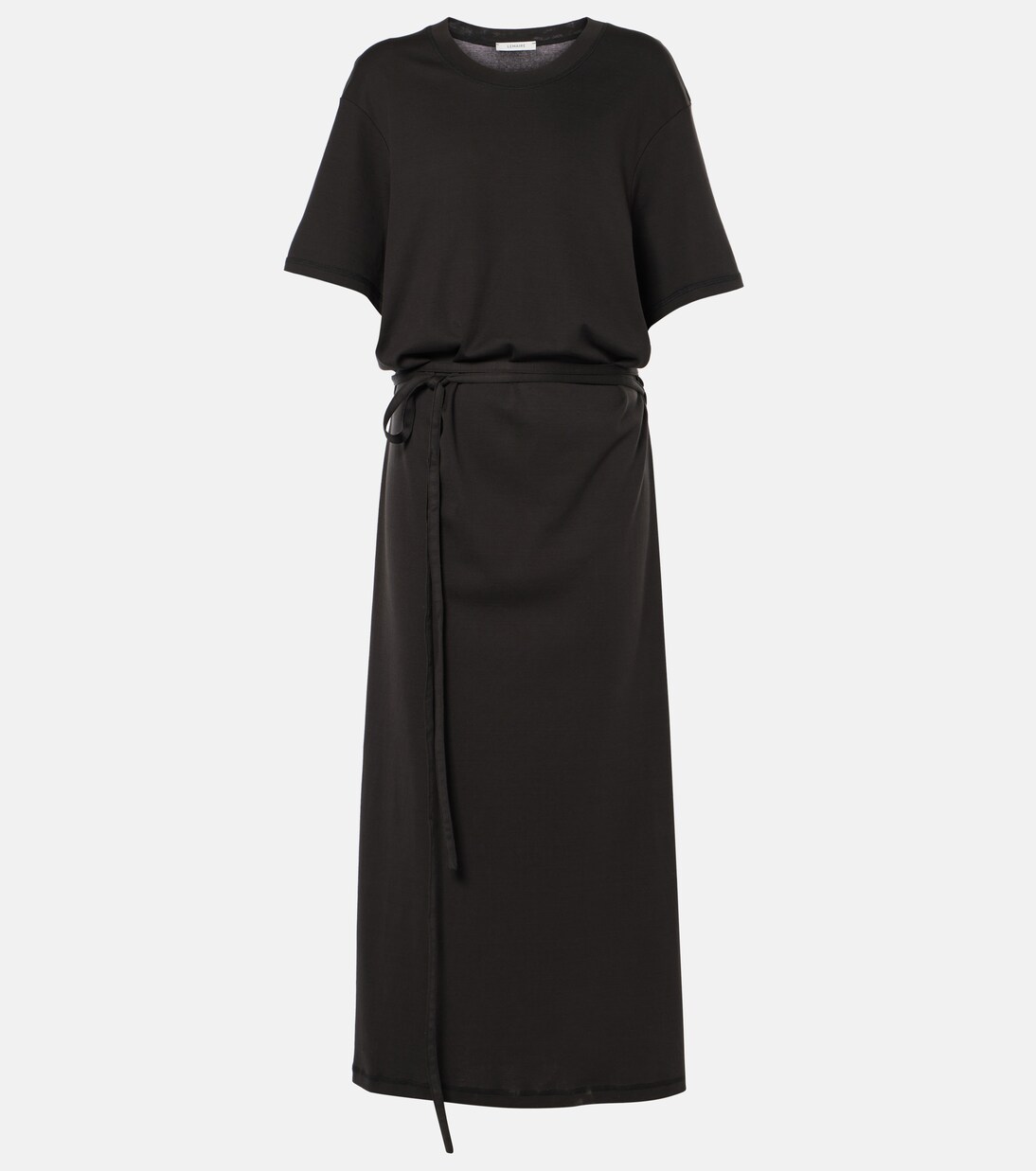 Belted cotton jersey midi dress | Lemaire