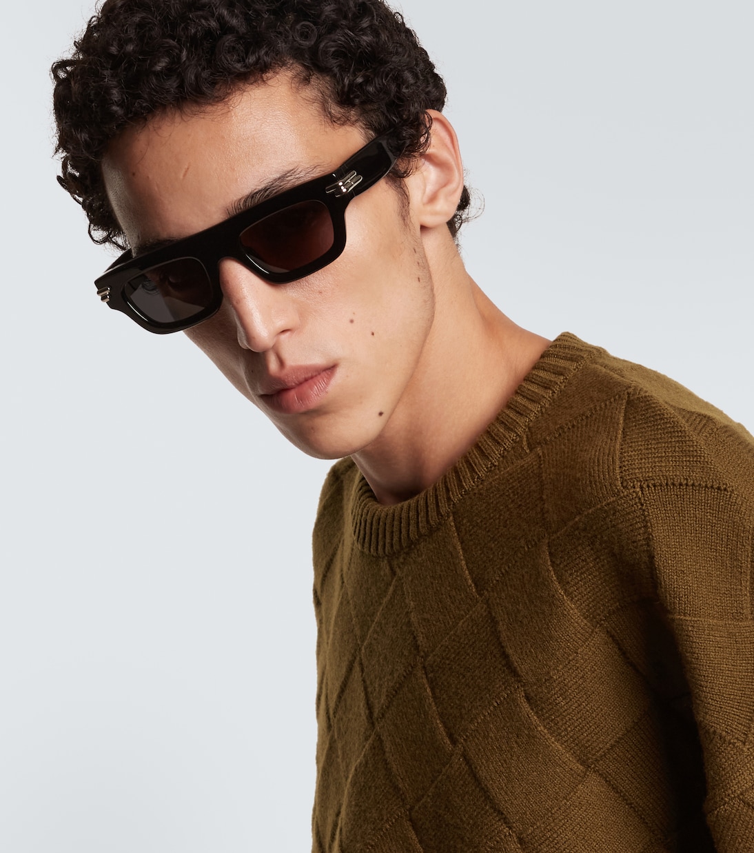 Bold Ribbon aviator sunglasses | Bottega Veneta