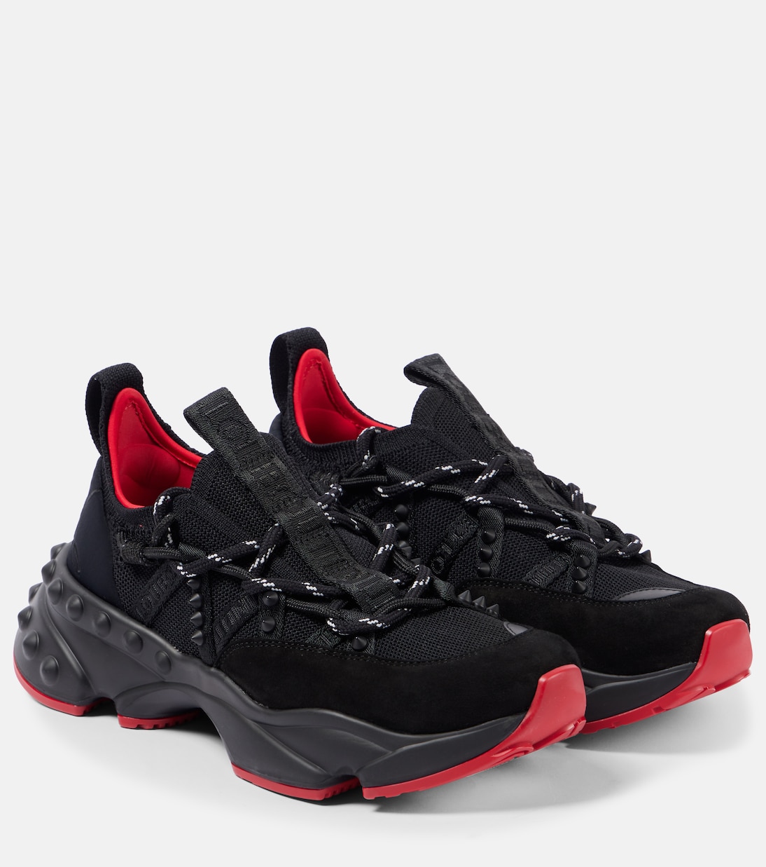 Trailnrun suede-trimmed sneakers | Christian Louboutin