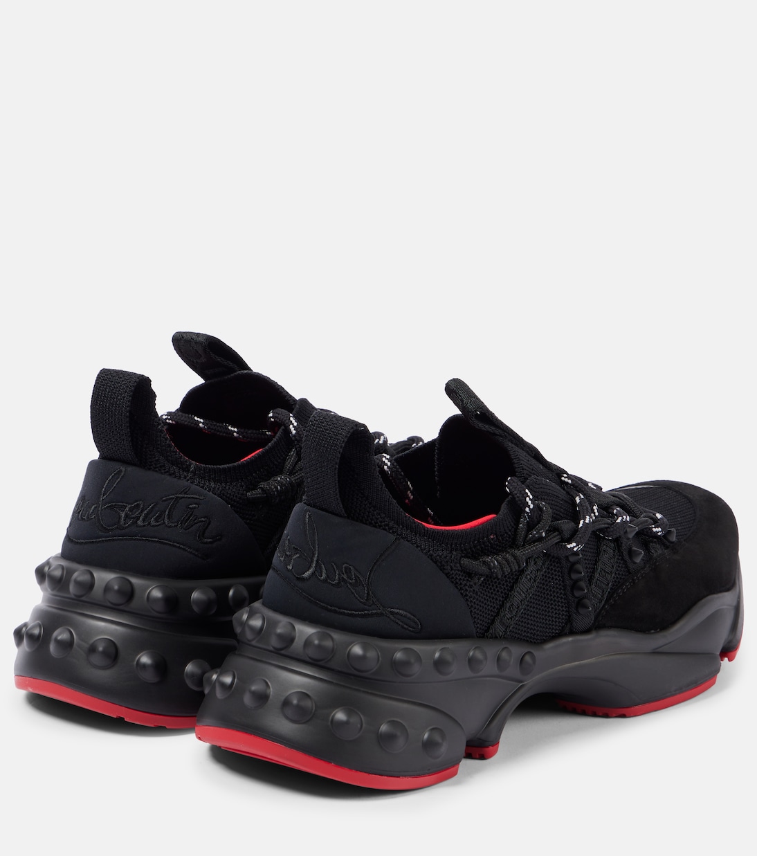 Trailnrun suede-trimmed sneakers | Christian Louboutin