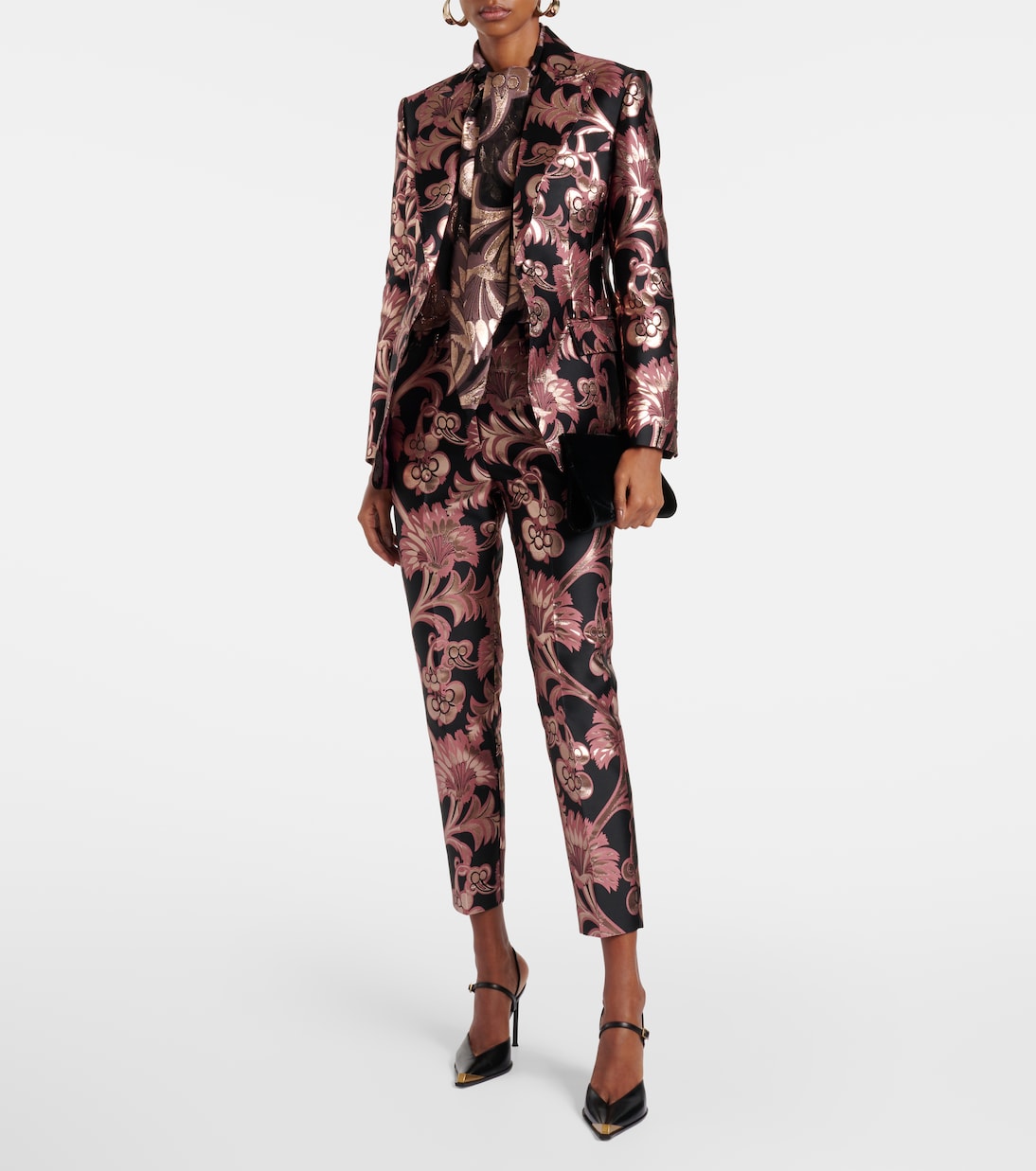 Schluppenbluse aus Lamé | Etro