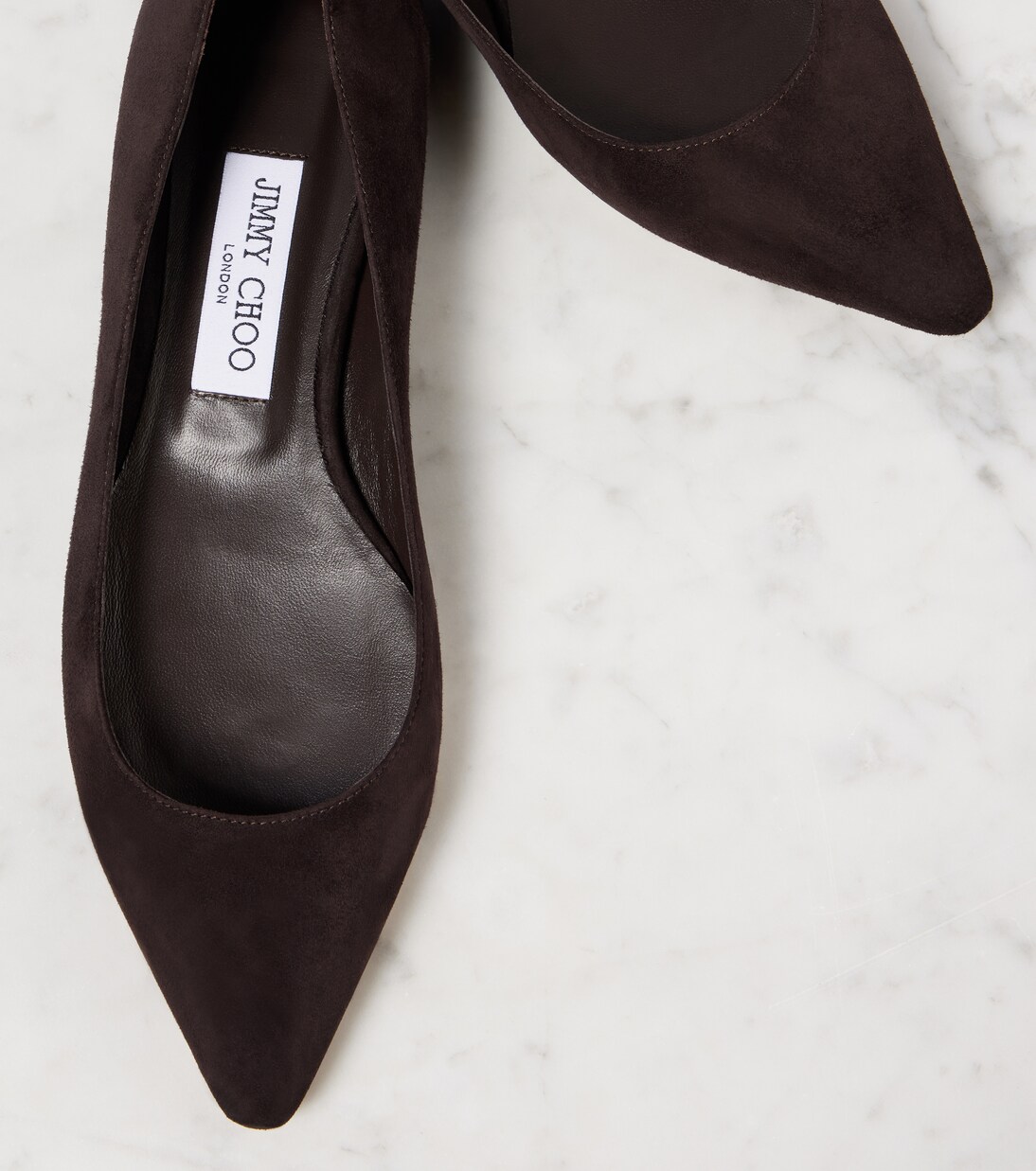 Romy绒面革芭蕾舞平底鞋 | Jimmy Choo