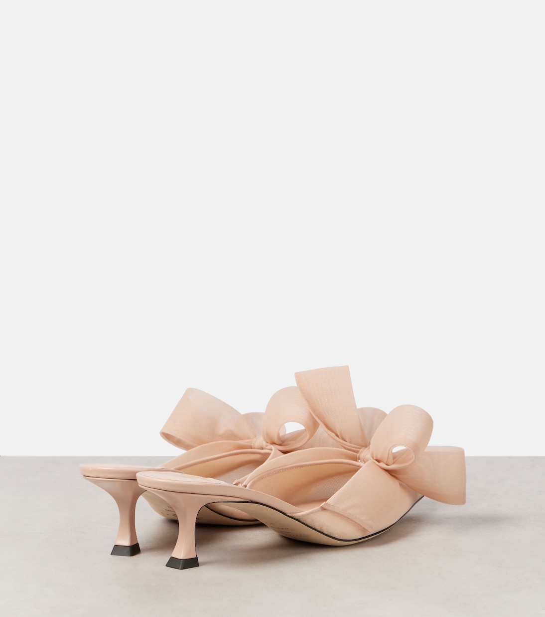 Staz 50 bow-detail mesh mules | Jimmy Choo
