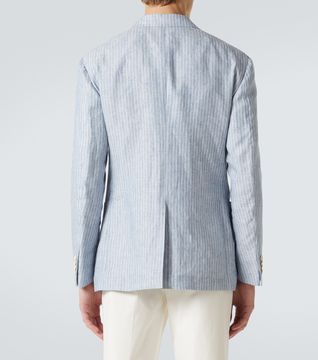 Striped linen-blend blazer | Dunhill