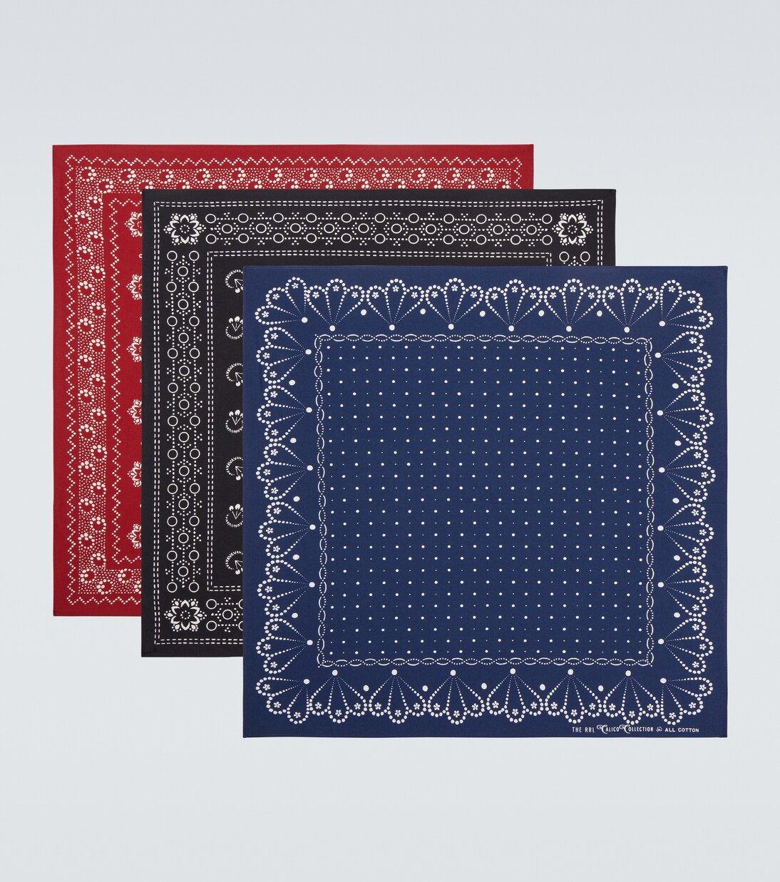 Set de 3 bandanas de algodón estampadas | RRL