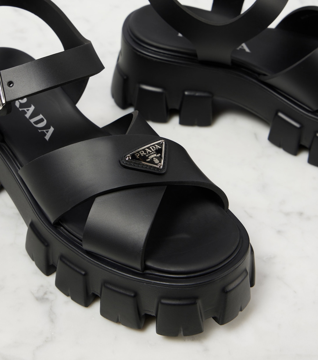 Monolith platform sandals | Prada