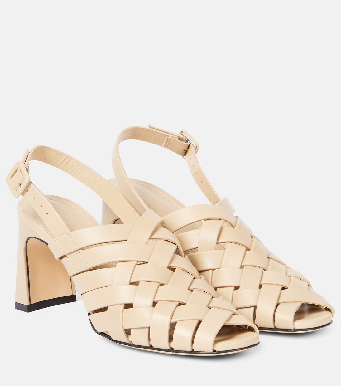 Leona 80 leather slingback pumps | Souliers Martinez