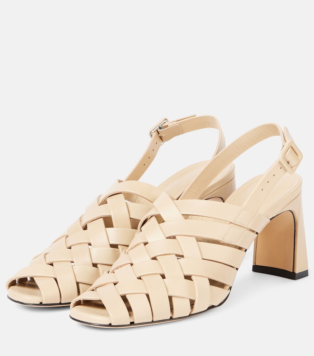 Leona 80 leather slingback pumps | Souliers Martinez