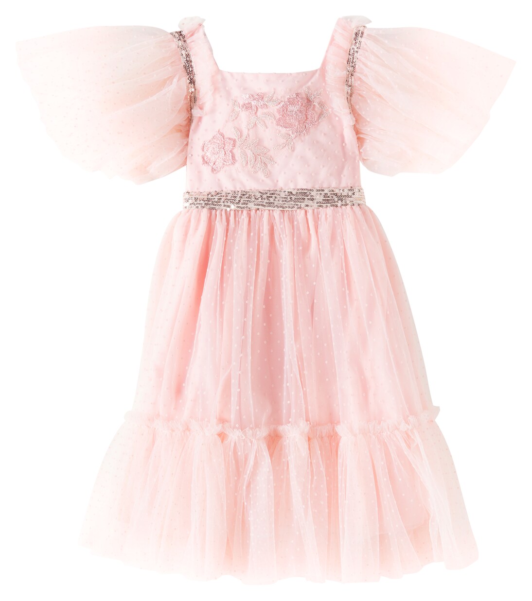 Sequined polka-dot tulle dress | Patachou