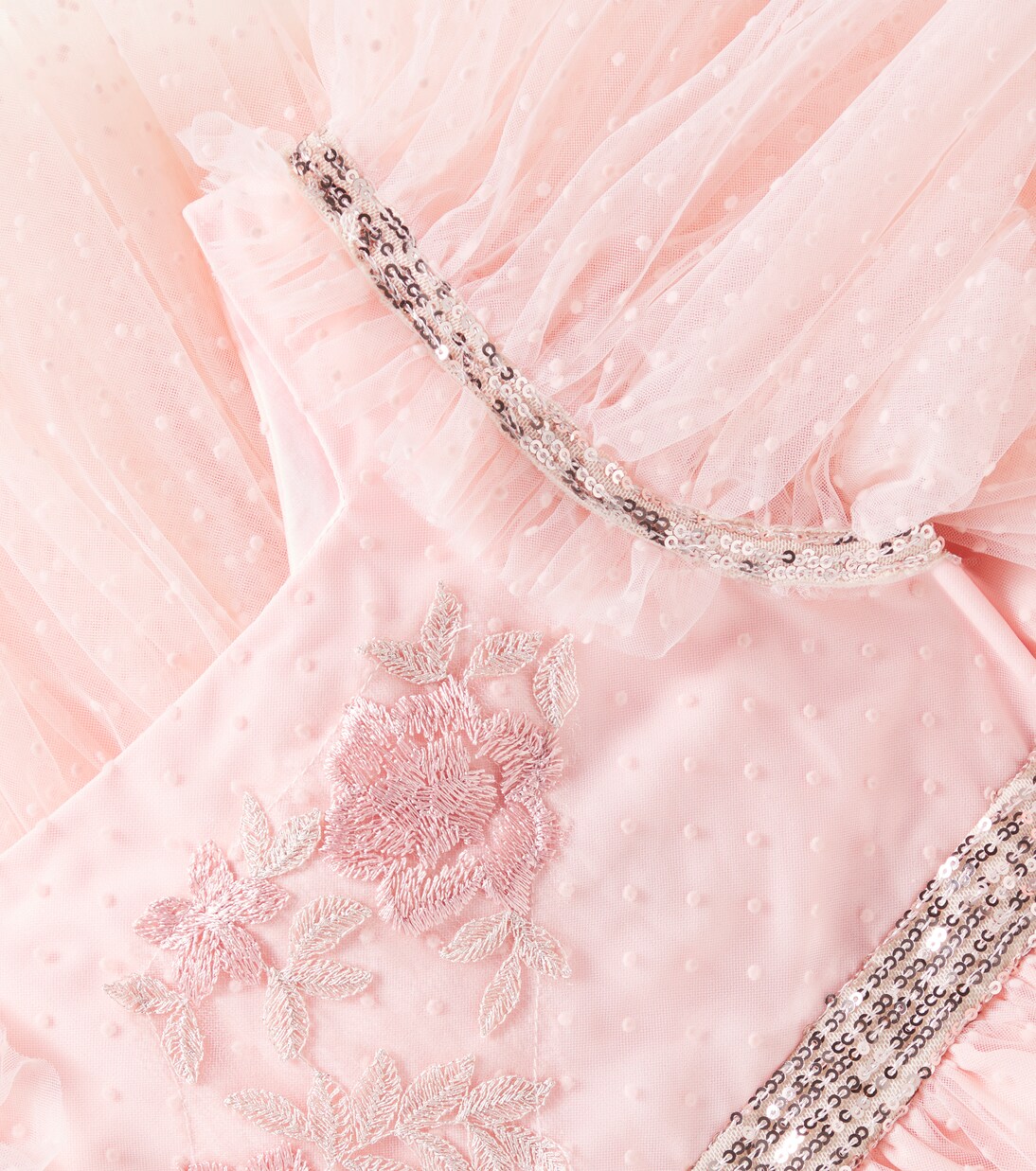 Sequined polka-dot tulle dress | Patachou