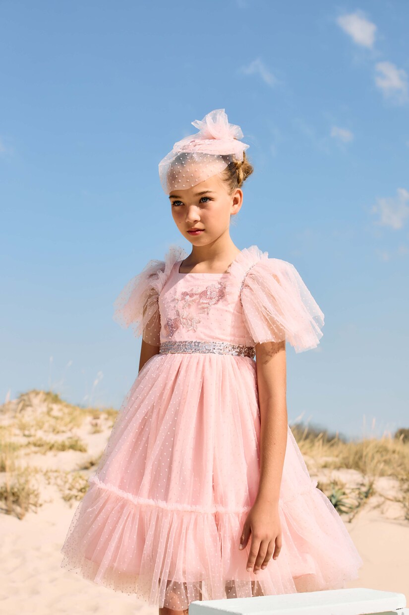 Sequined polka-dot tulle dress | Patachou