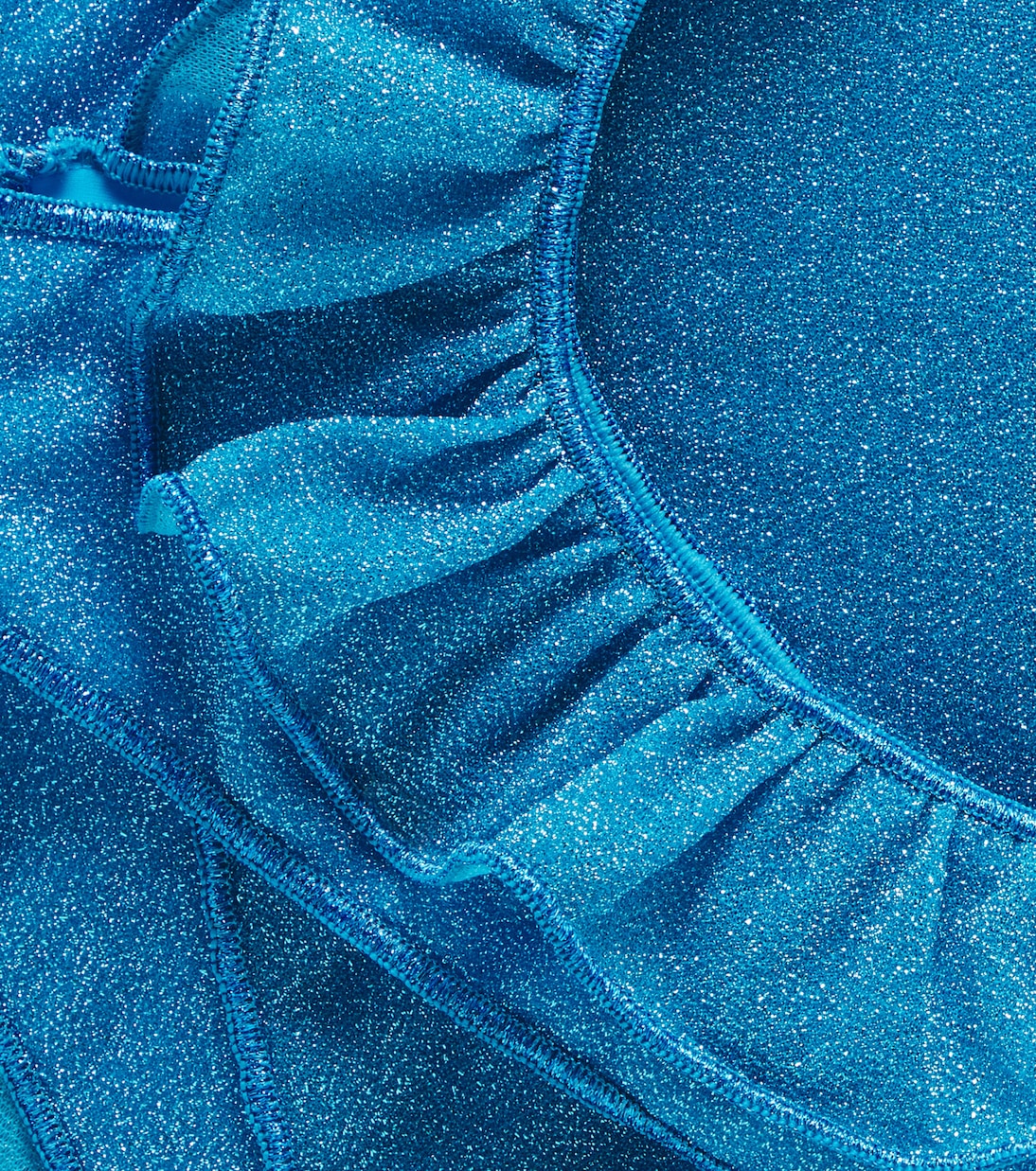 Lumière ruffled lamé bikini | Oséree Kids