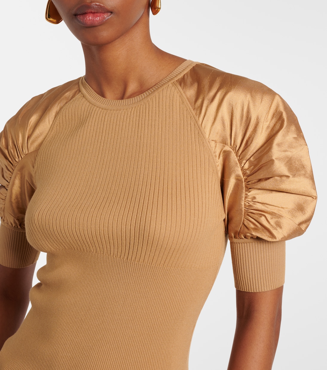 Ribbed-knit crêpe top | Max Mara
