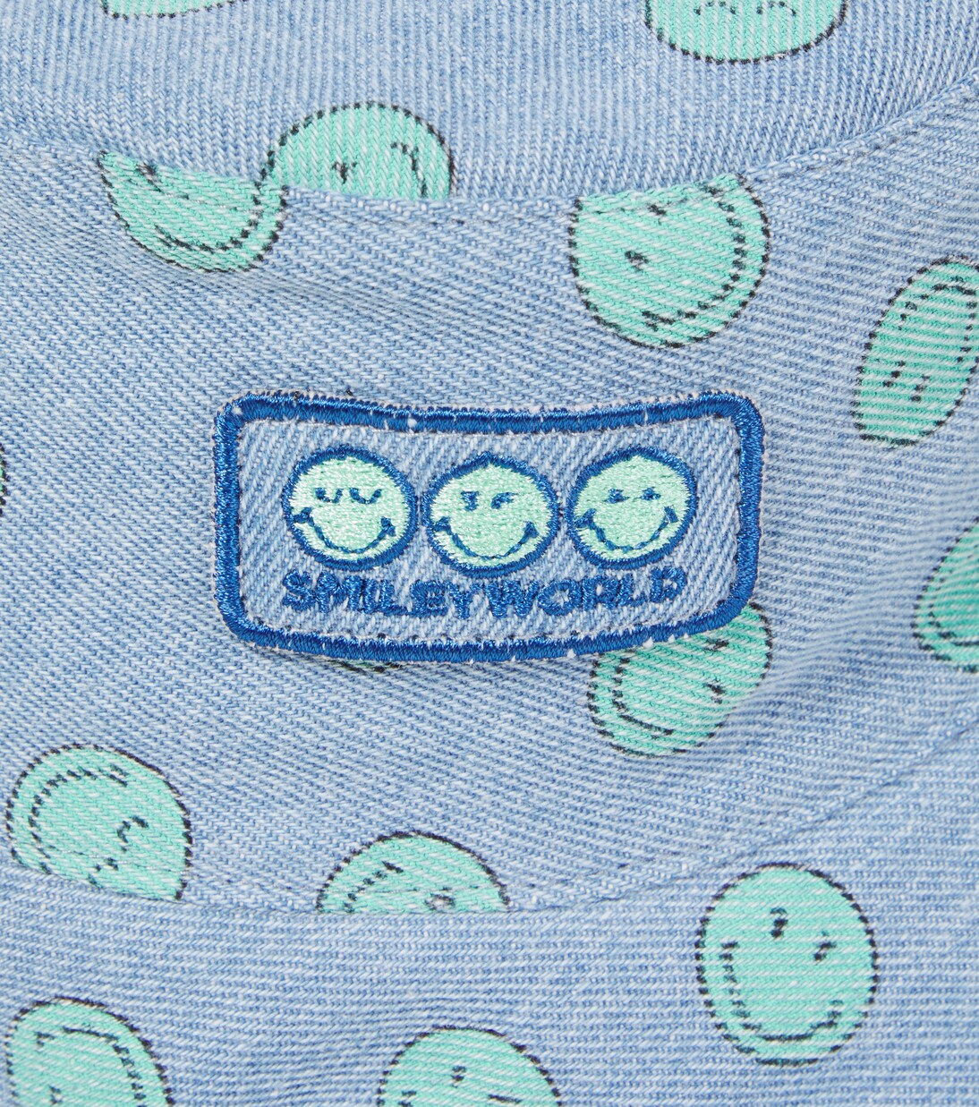 Smiley denim bucket hat | The New Society