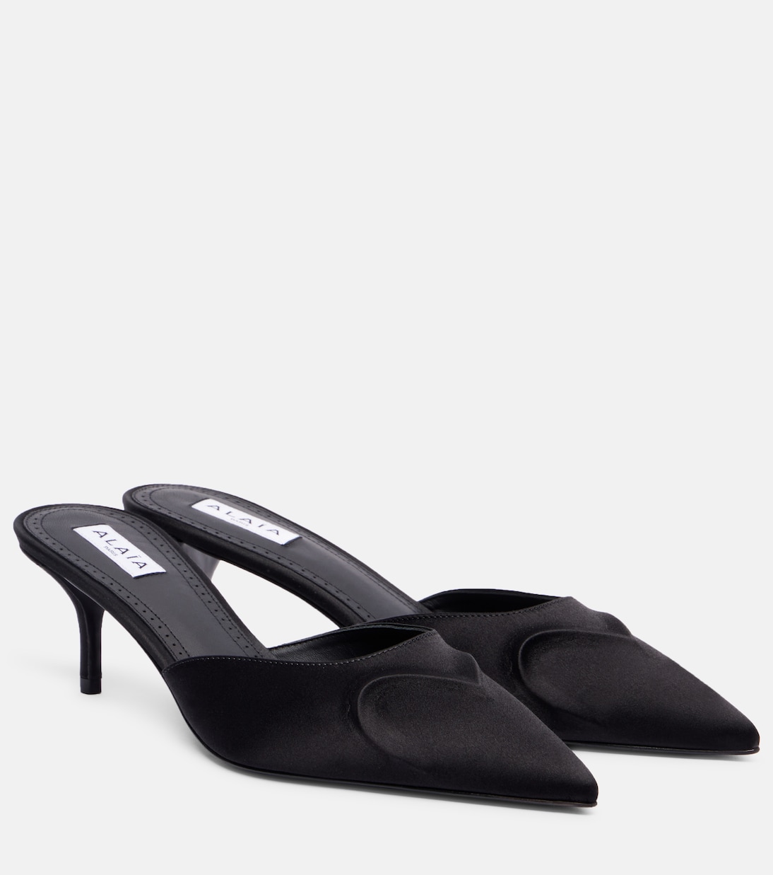 Le Cœur 3D 55 satin mules | Alaïa